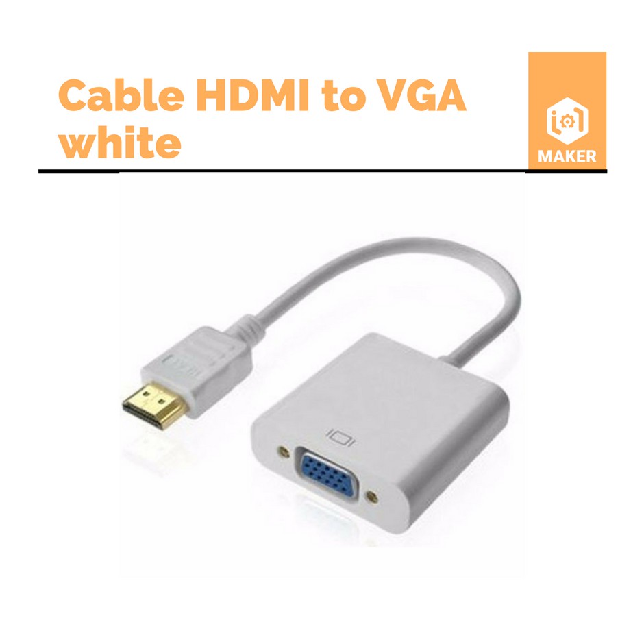 Cáp chuyển đổi HDMI VGA - Cáp chuyển HDMI VGA Có Audio hàng chất lượng cho máy tính laptop