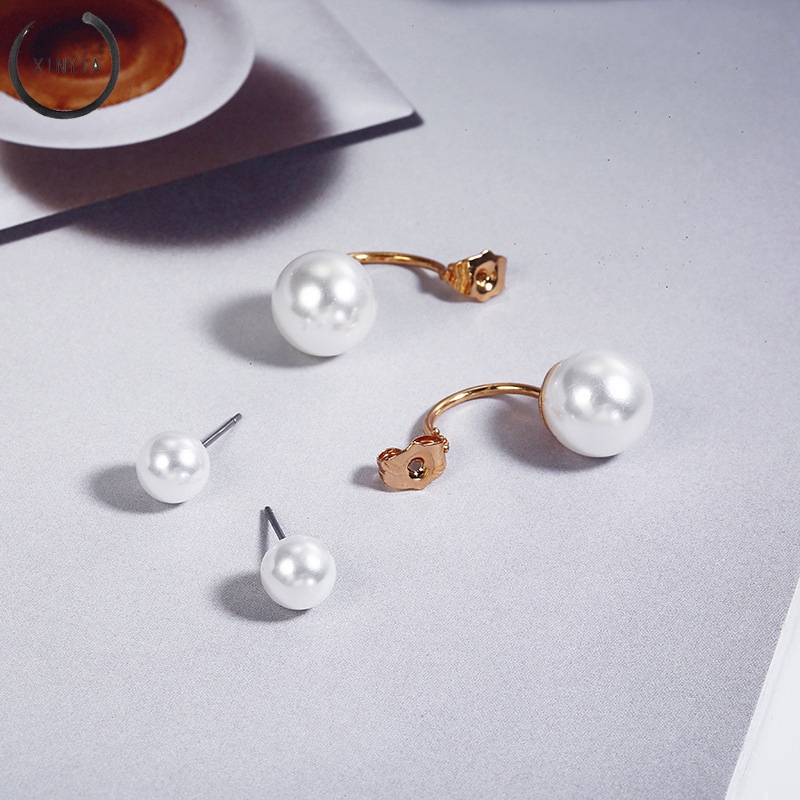 Bông tai đính ngọc trai giả hợp thời trang