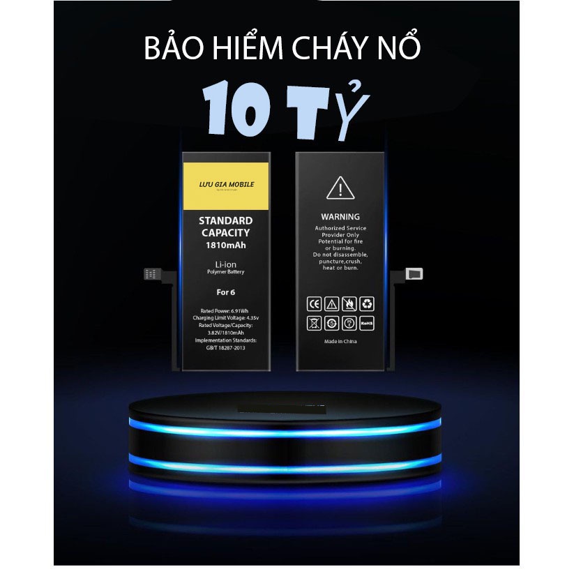 Pin ĐT táo 5/5s/6/6s/6+/6s+/7/7+/8/8+/X/XSMax BASU tiêu chuẩn xuất khẩu EU + Bảo hành 12 tháng