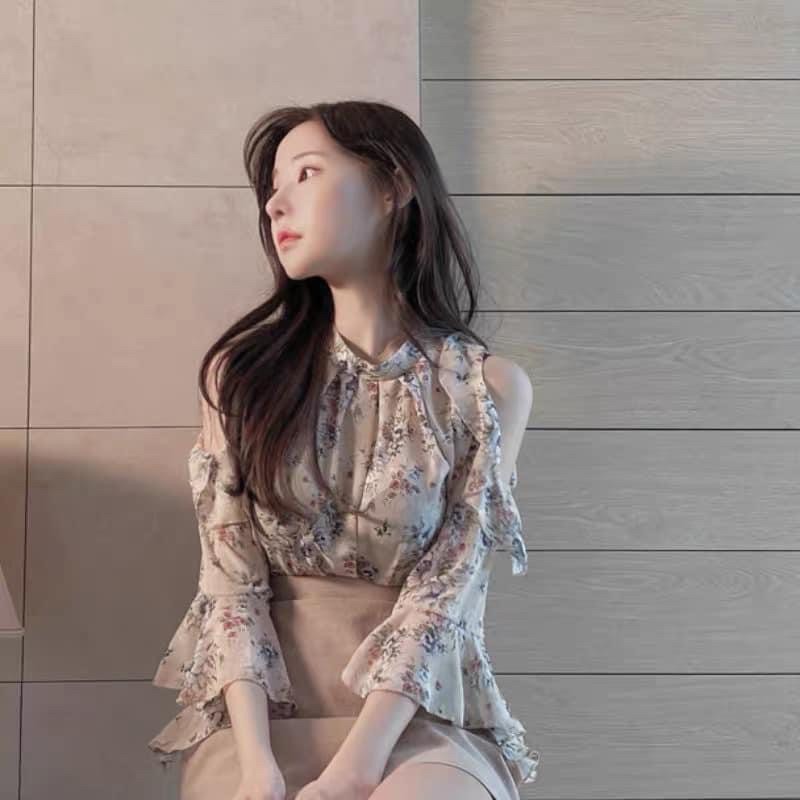Áo bánh bèo hàn quốc O ĐỜ có Sẵn