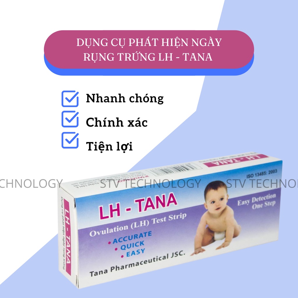 Que thử rụng trứng LH - Tana - Dụng cụ phát hiện ngày rụng trứng - nhanh chóng - đơn giản và chính xác