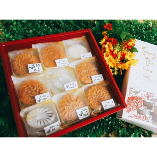 Khay túi đựng bánh trung thu set 100 bộ không kèm hút ẩm