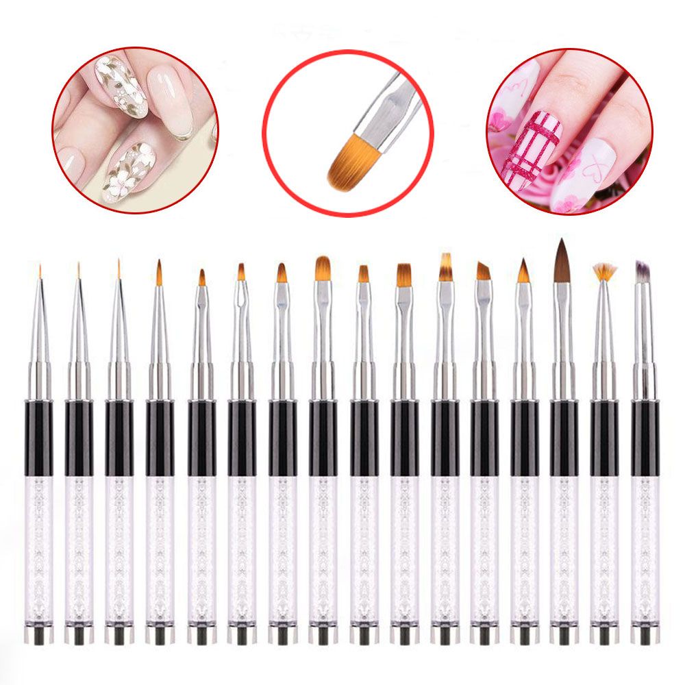 [Hàng mới về] Cọ vẽ trang trí móng tay nghệ thuật 16 kiểu tùy chọn thời trang dành cho nữ