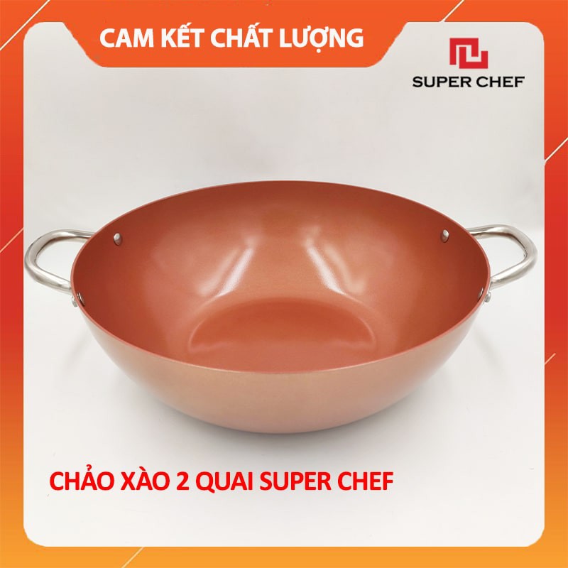 Chảo Chống Dính Ceramic Sâu Lòng Super Chef Chiên Xào Tiện Lợi