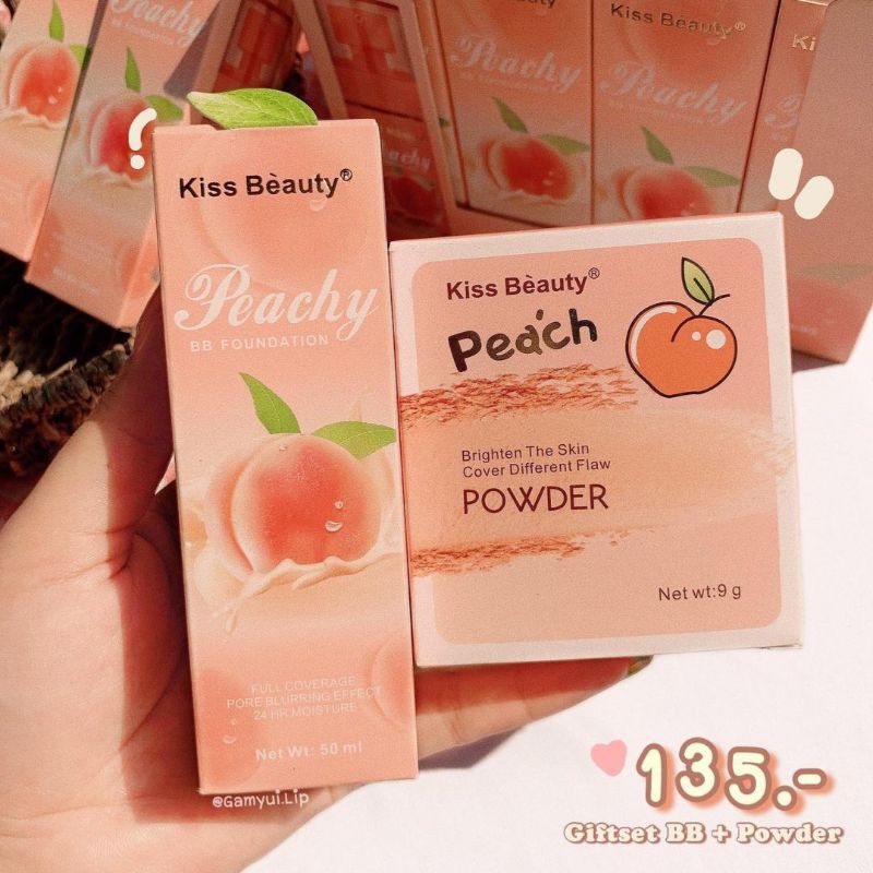 Kem Nền BB Cream PEACH KISS BEAUTY — Kem Nền Che Khuyết Điểm, Chống Nắng Đào KISS BEAUTY