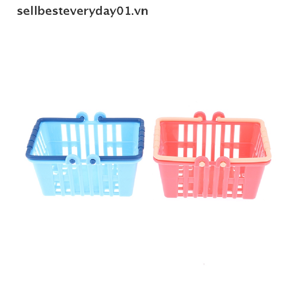 Mô Hình Giỏ Mua Sắm Mini Đồ Chơi Cho Nhà Búp Bê