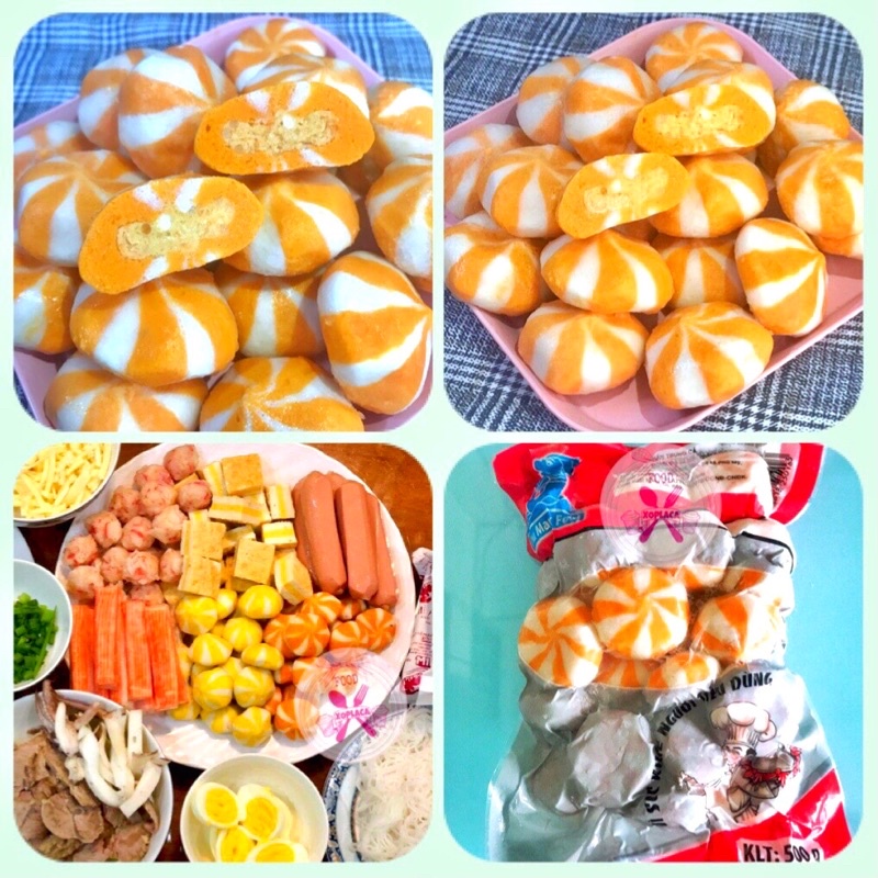 Bánh bao trứng cá cam