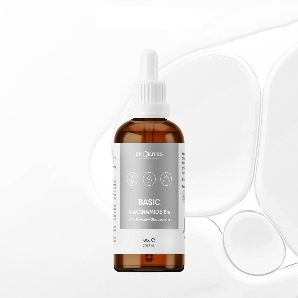 Tinh Chất Niacinamide Basic 8% DrCeutics Cho Da Dầu Mụn