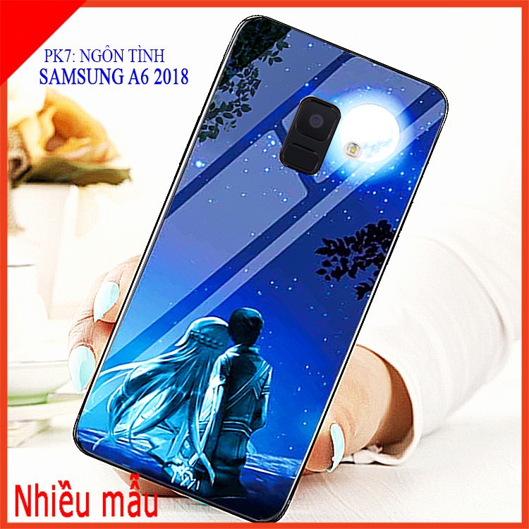 Ốp lưng kính 3D SAMSUNG A6 2018, ốp điện thoại mặt kính sang trọng, ảnh thật shop có cung cấp video ạ