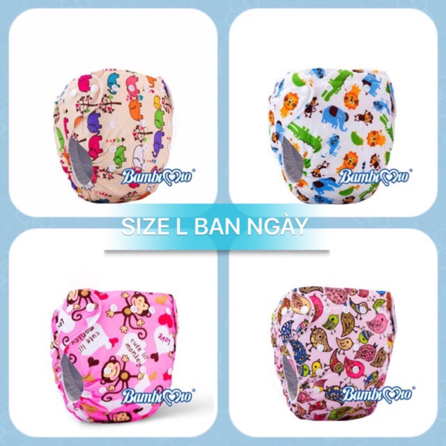 TẢ VẢI BAN NGÀY SIZE L (13-24kg) -BAMBI MIO