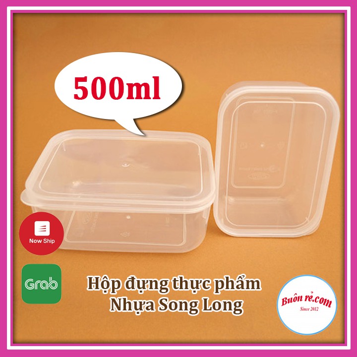 Hộp nhựa đựng thực phẩm 500ml Song Long 2288-3 – tách lẻ Bộ lạnh bầu 01102