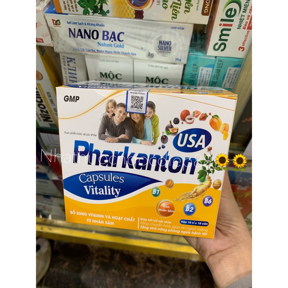 Viên Uống PHARKANTON USA- Hộp 100 Viên - Tăng cường sức đề kháng ,Bổ sung các vitamin và khoáng chất