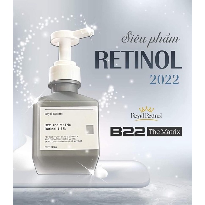 ROYAL RETINOL B22 THE MATRIX KEM Ủ KÍCH TRẮNG BODY RETINOL 1.5%