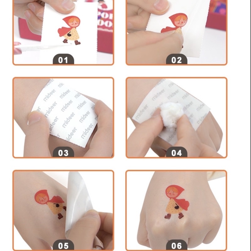 Bộ Đồ Chơi Hình Xăm Tạm Thời và Hình Dán Móng tay An Toàn Cho Trẻ Temporary Tattoos Mideer - CleverKids