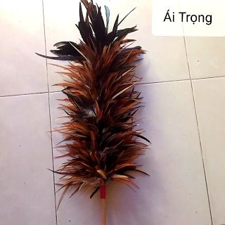 Chổi Lông Gà Trống Cao Cấp Siêu Mượt - Quét Bụi Đồng