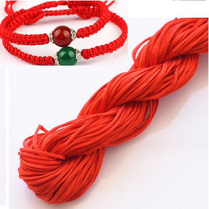 (Nguyên liệu làm vòng) Dây dù làm vòng tay handmade 10m đường kính 2.5mm loại đẹp