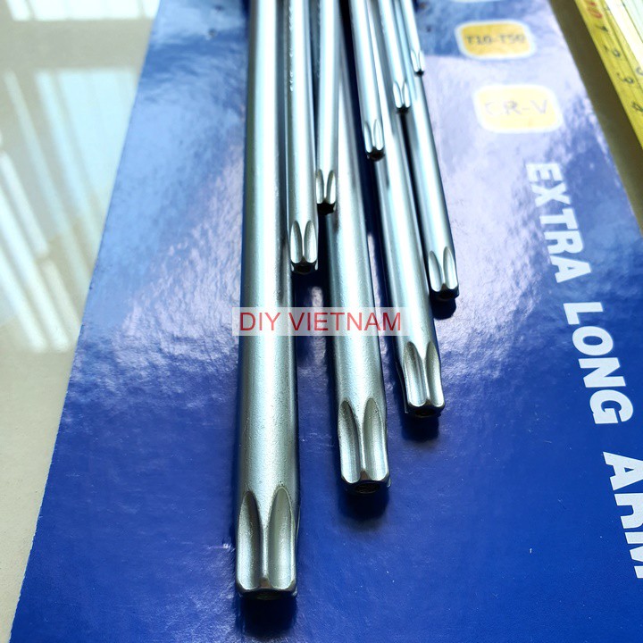 Bộ lục giác hoa thị dài Nhật Bản Kouritsu 9 chi tiết, bảo hành 12 tháng