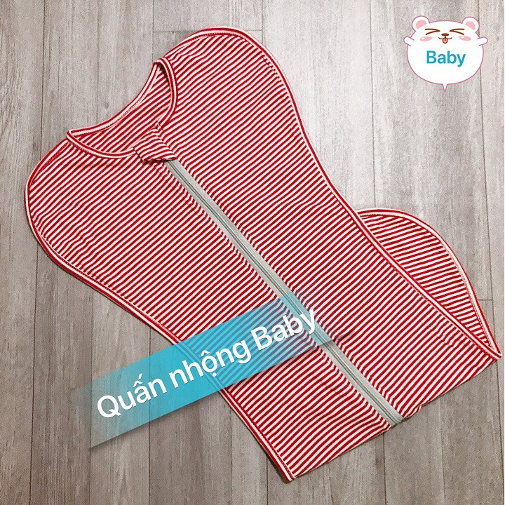 Nhộng chũn cho bé [Cotton mỏng mát] co giãn 4 chiều - Hỗ trợ bé ngủ ngon, ngủ sâu giấc, không giật mình