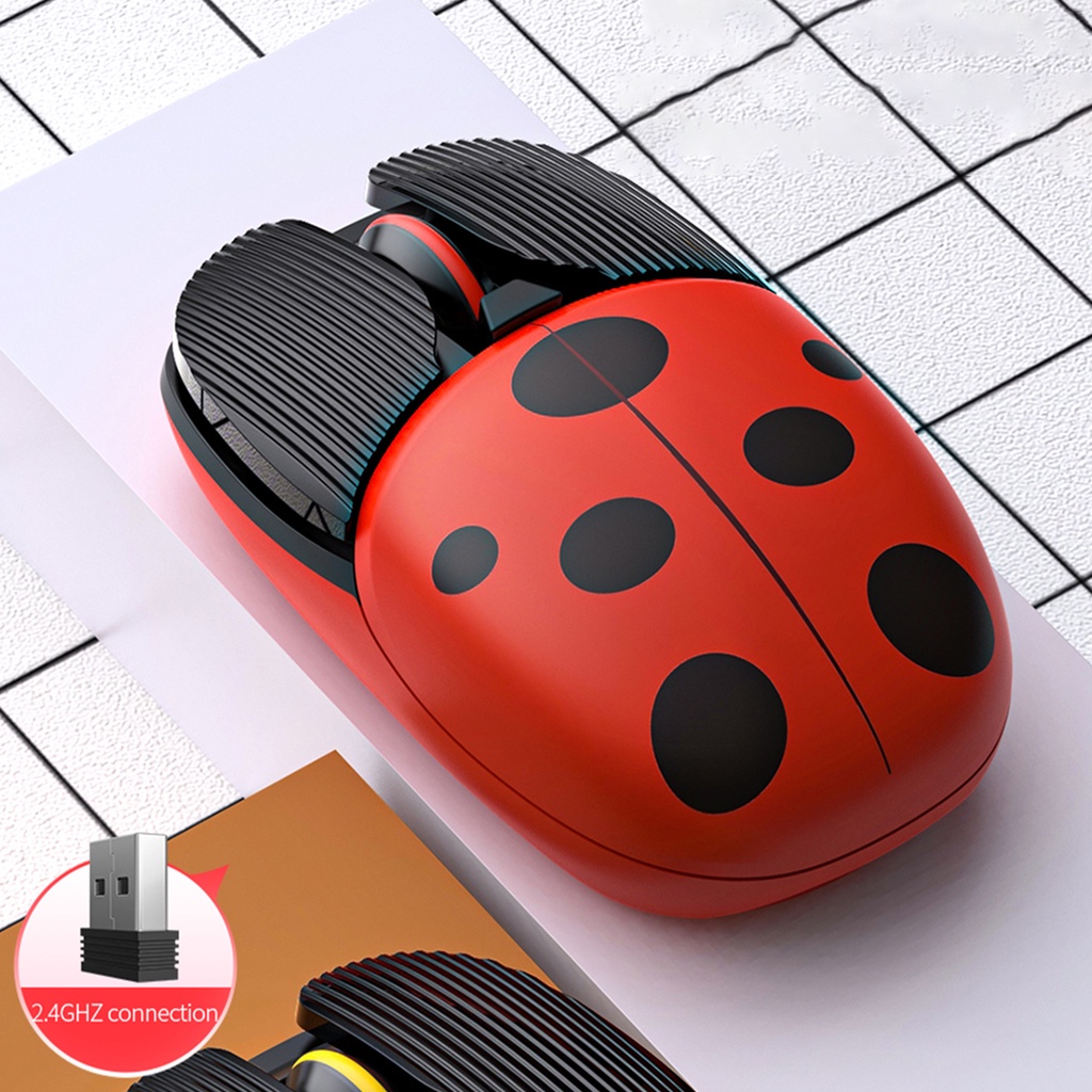 Chuột Không Dây Bluetooth A10 Chế Độ Kép Hoạt Hình Sáng Tạo Cho Văn Phòng