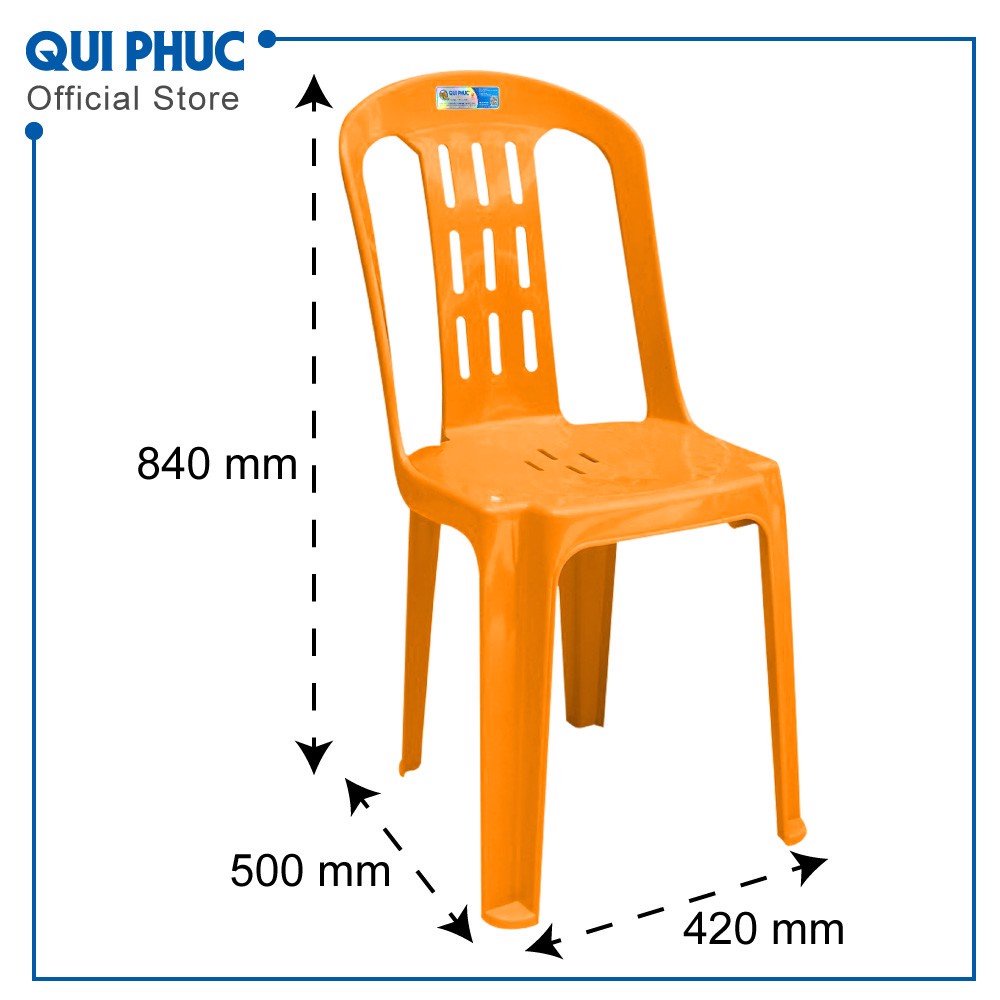 Ghế dựa lớn VIVA Qui Phúc- Đế cao su chống trượt- Tải trong 90kg