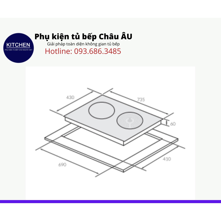 Bếp từ 1 từ - 1 hồng ngoại Eurosun EU-T259MAX chính hãng