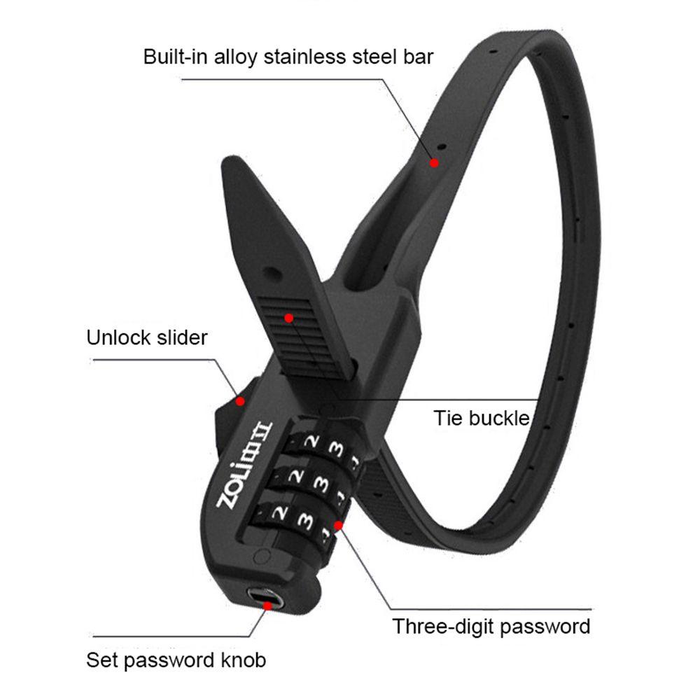 Danilo Dây Khóa Tự Động Bảo Vệ Chống Trộm Dành Cho Xe Đạp