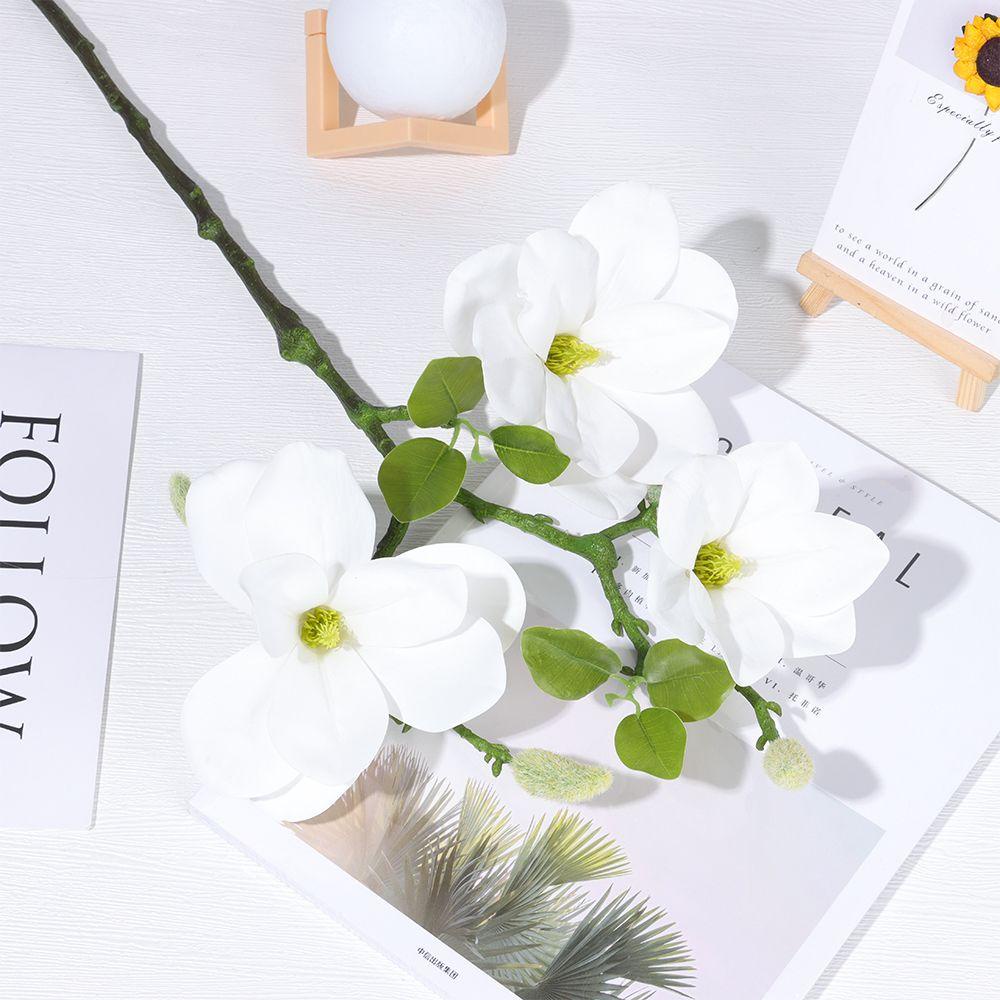 Nhánh Hoa Đào Giả 3 Nhánh Dùng Trang Trí Tiệc Cưới