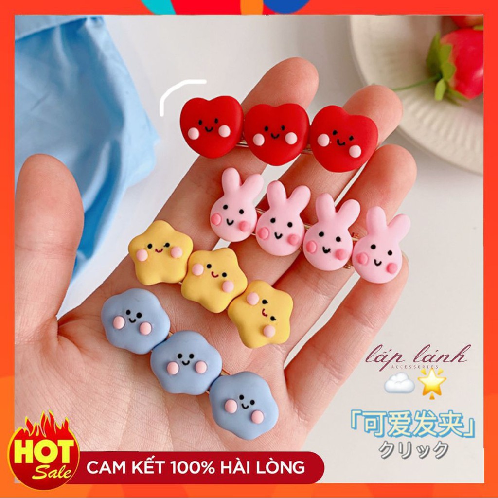 [HOT] KẸP MÁI KẸP TÓC HOẠT HÌNH TRĂNG SAO DỄ THƯƠNG PHONG CÁCH HÀN QUỐC 214KMCHA