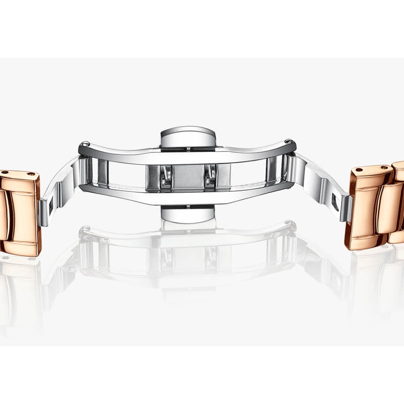 Đồng hồ nữ chính hãng KASSAW K884-2 Kính sapphire ,chống xước,Chống nước ,BH 24 tháng,Máy cơ (Automatic) ,dây kim loại