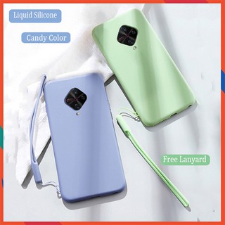 Ốp điện thoại silicon dạng lỏng màu trơn ngọt ngào cho VIVO S1 Pro