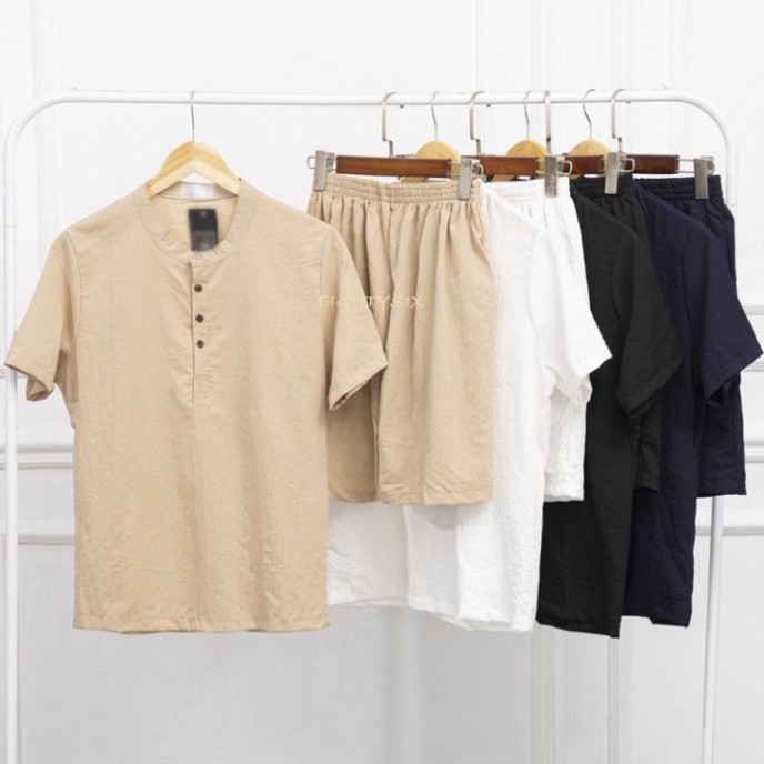 Bộ Đũi nam [ Áo Đũi ] HÀNG CAO CÁP cộc tay cổ tàu, chất đũi Thái, mặc lên thoáng mát, lịch lãm nhiều màu BD4 | BigBuy360 - bigbuy360.vn