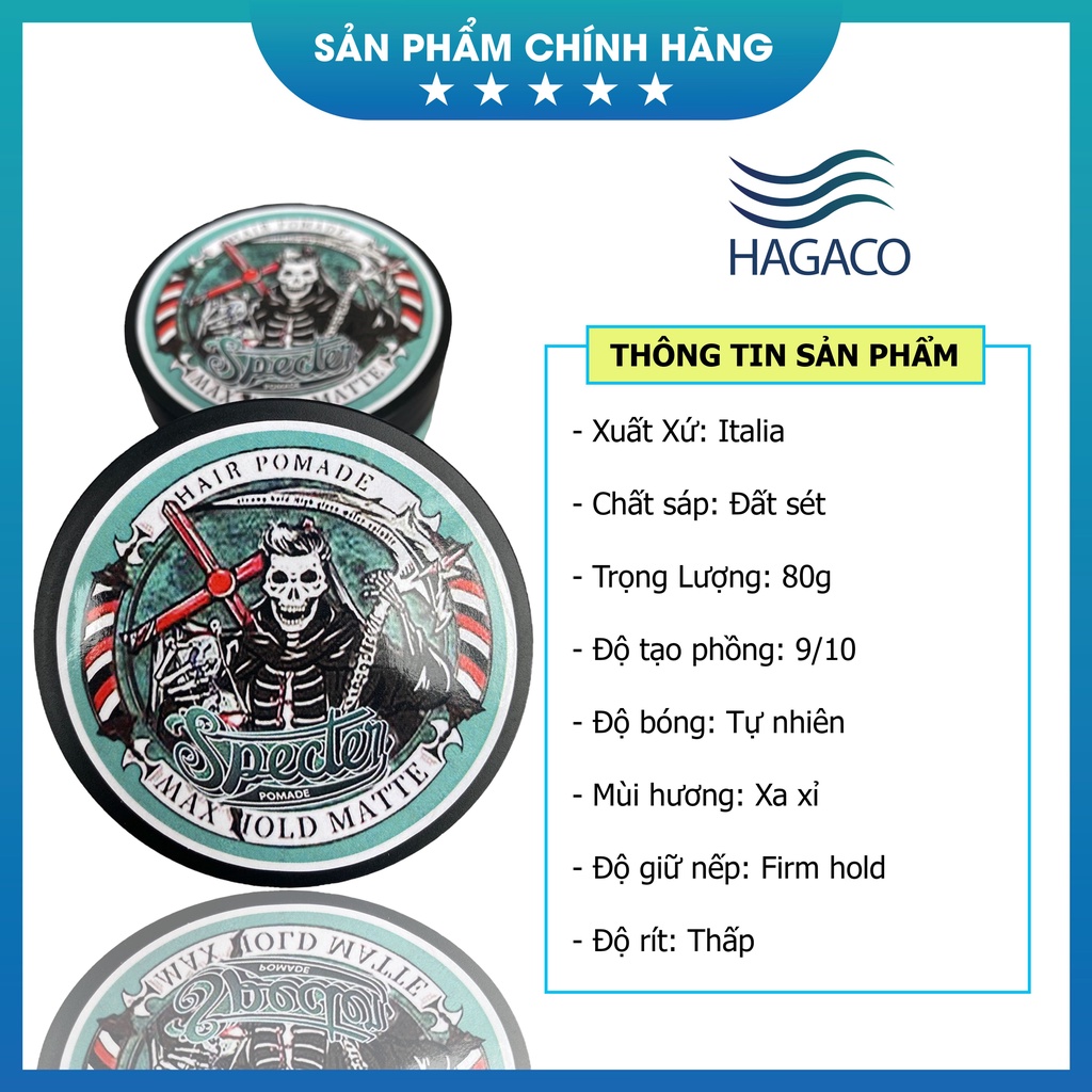SÁP tạo kiểu tóc,giữ nếp tóc dành cho nam Max Hold Matte Chính Hãng