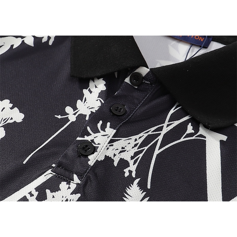 Áo Thun POLO Họa Tiết In Hoa Logo Thời Trang Sành Điệu Cho Nữ