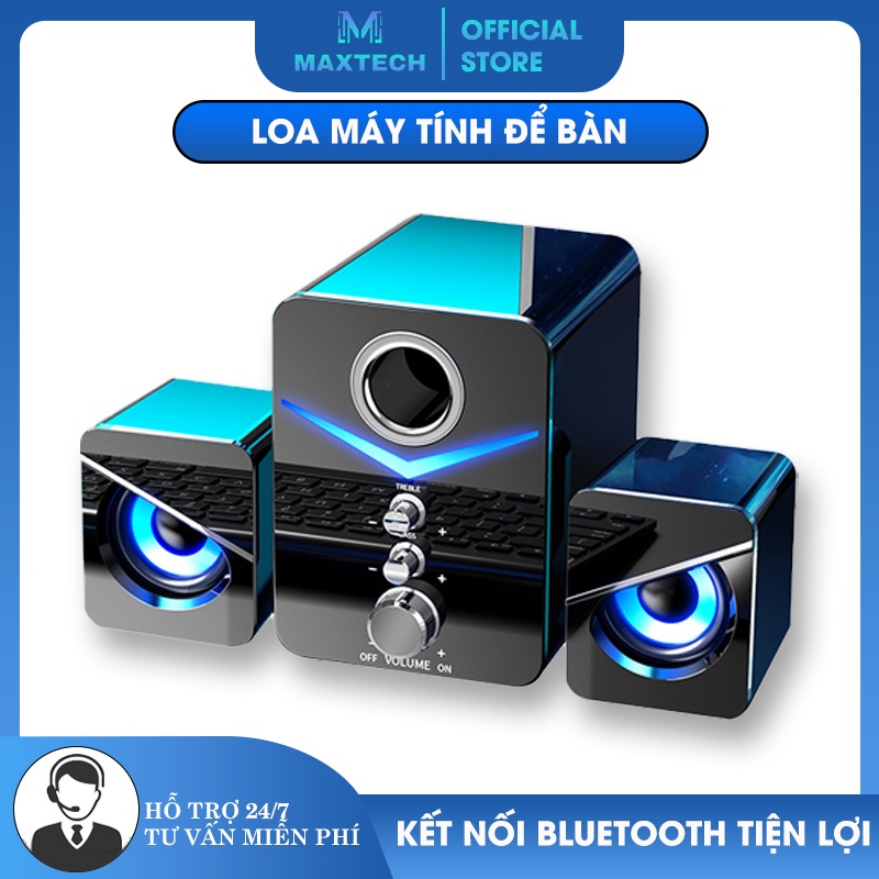 Loa vi tính để bàn MC SUPER BASS cực đã, có LED, dòng loa máy tính cao cấp cho laptop, pc, điện thoại - K1242