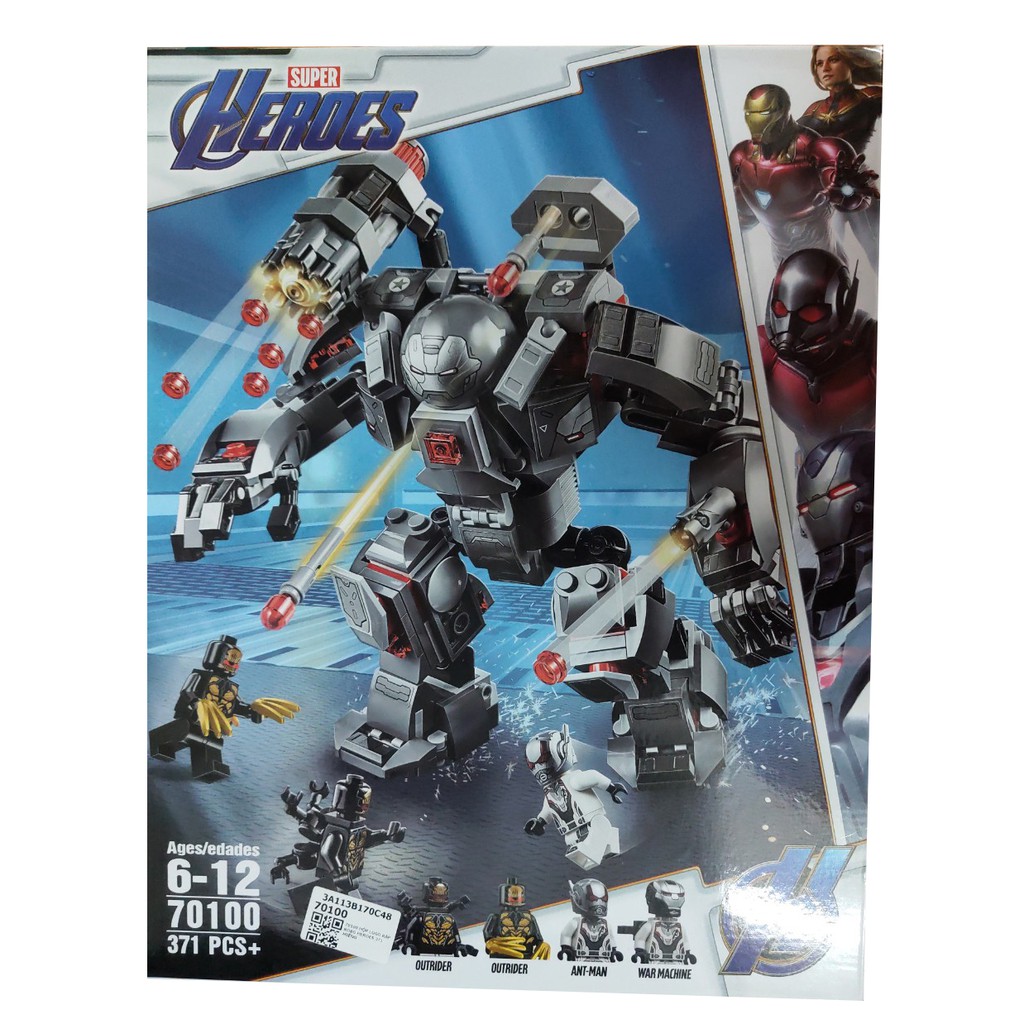 Hộp Lego Ráp Hình Robot Heroes 371PCS Cho Bé. Bộ Lắp Ráp Nhân Vật Siêu Anh Hùng, đồ chơi ghép hình cho bé.