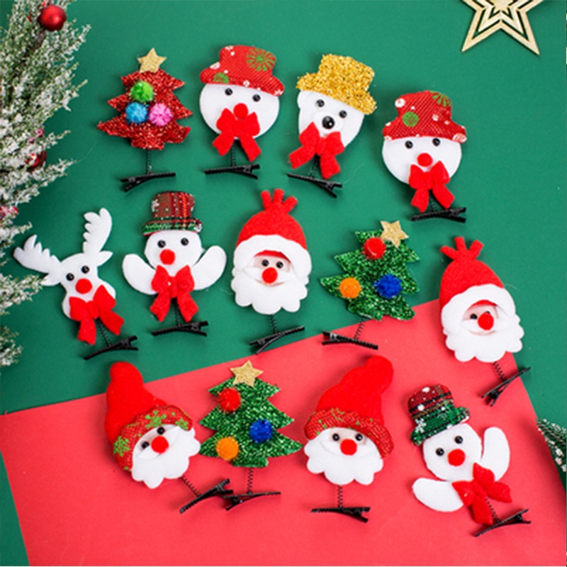 Kẹp Tóc Hình Sừng Hươu Phong Cách Giáng Sinh Thời Trang