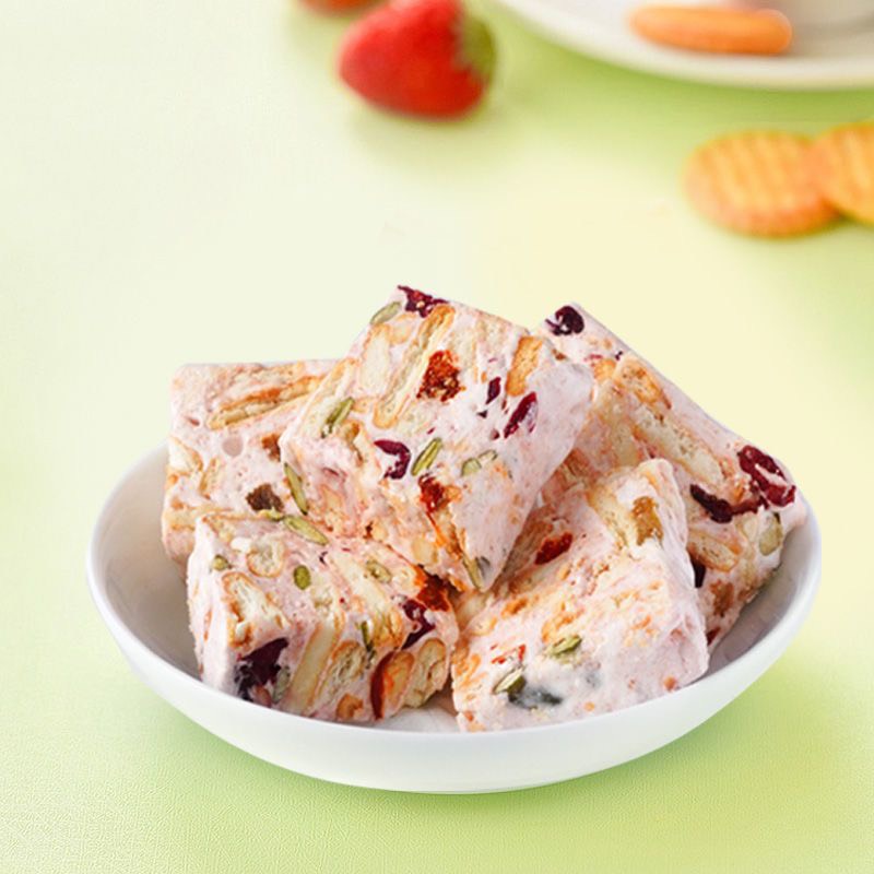 Bánh hoa tuyết Lenai mix hạt dinh dưỡng và trái cây sấy - nougat hoa tuyết siêu ngon