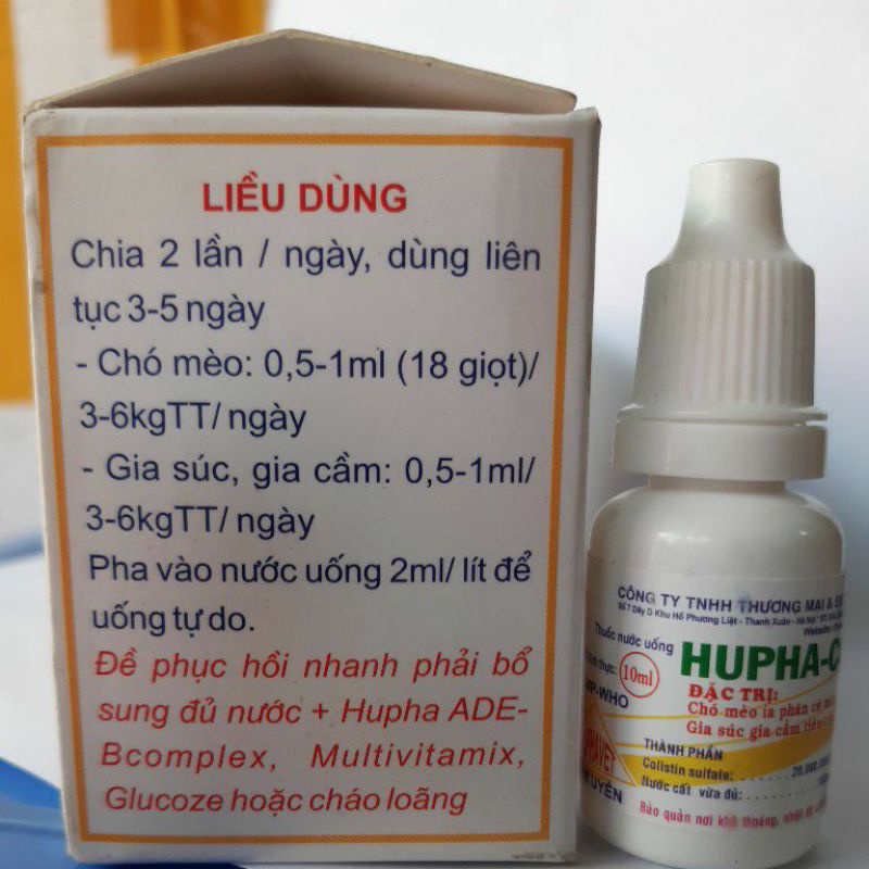 Dịch uống Hupha colistn 10ml