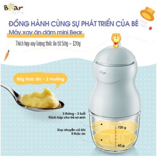 Máy xay ăn dặm Bear QSJ-A01F2 (GR-B03V2) 0.3l bản quốc tế