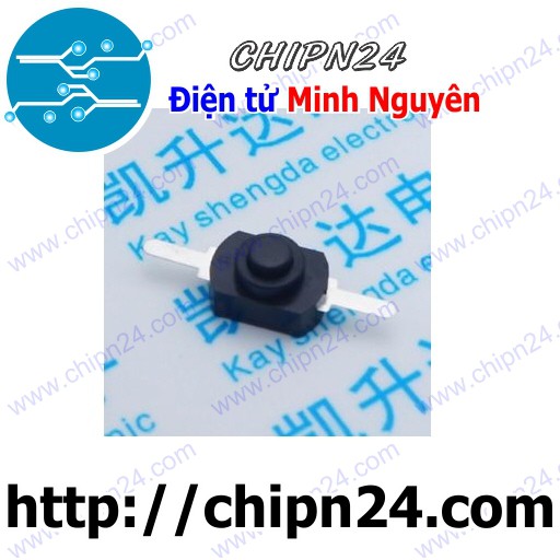 [3 CÁI] Công tắc đèn pin 2P 1208YD ĐEN