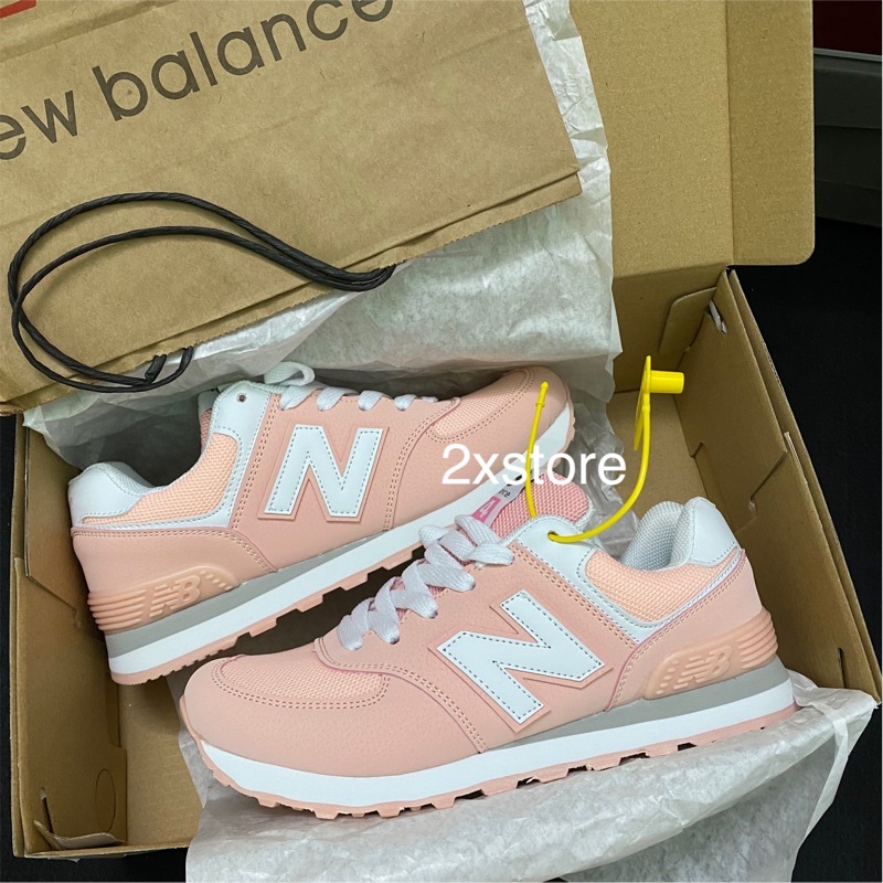 Giày Newbalance 574 hồng baby siêu đepi fullbox túi