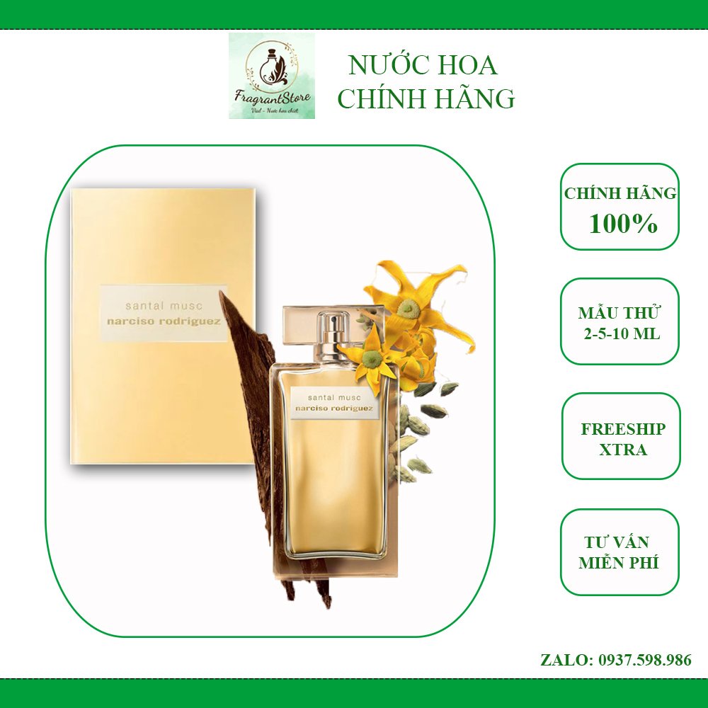 Nước hoa Narciso Rodriguez Santal Musc (mẫu thử)