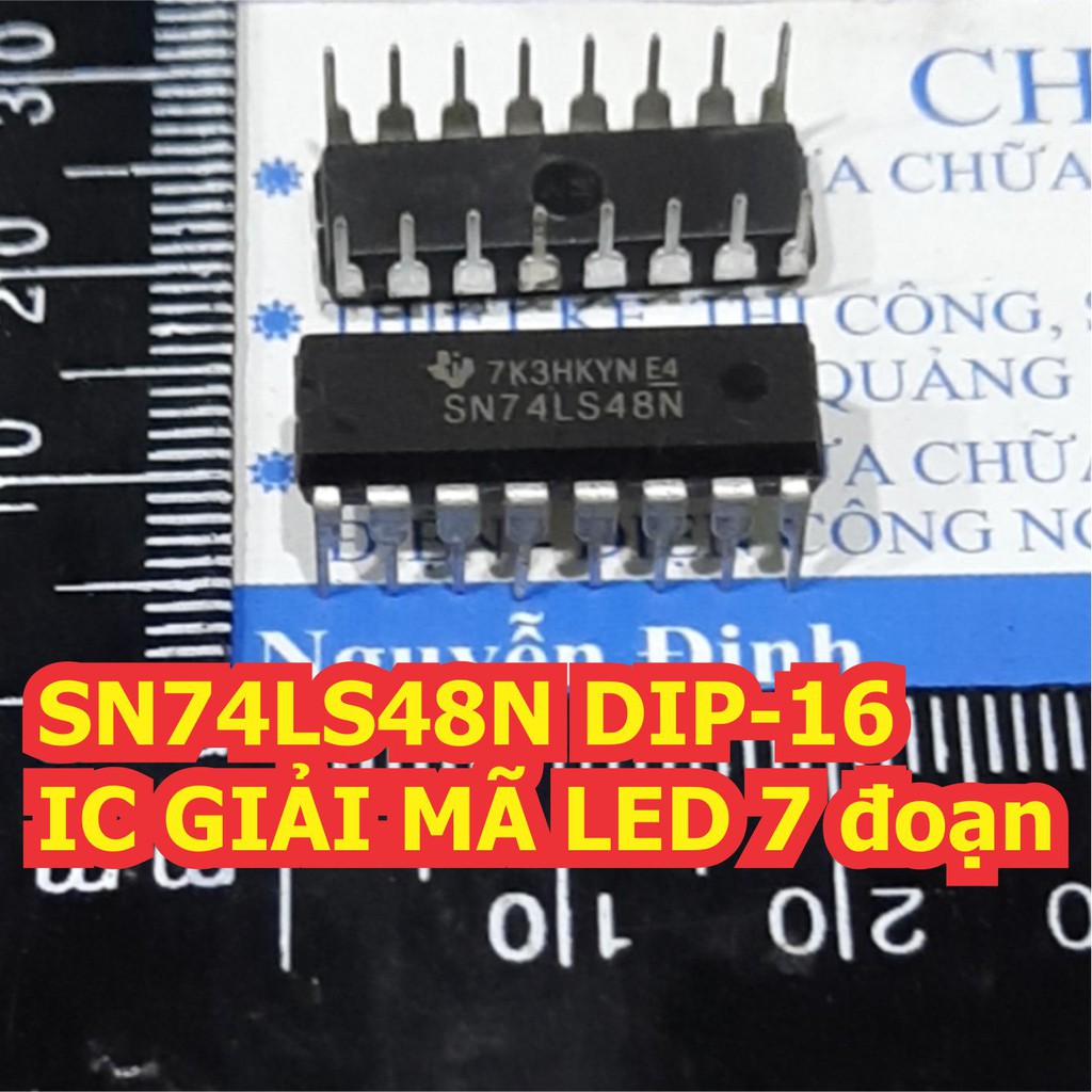 5 con 74LS48 HD74LS48P SN74LS48N DIP-16 IC GIẢI MÃ LED 7 đoạn kde6701