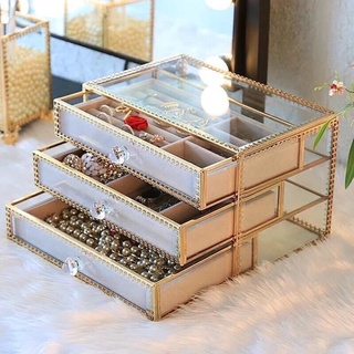 khay đựng mỹ phẩm golden