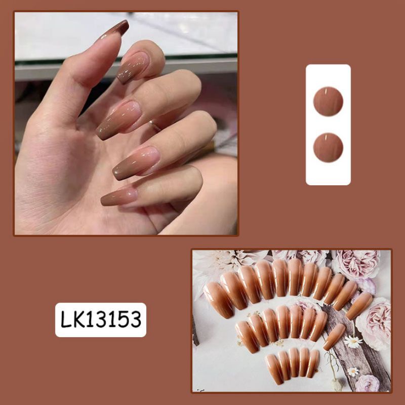 móng giả 24 móng ( kèm keo dán ) , móng giả tái sử dụng