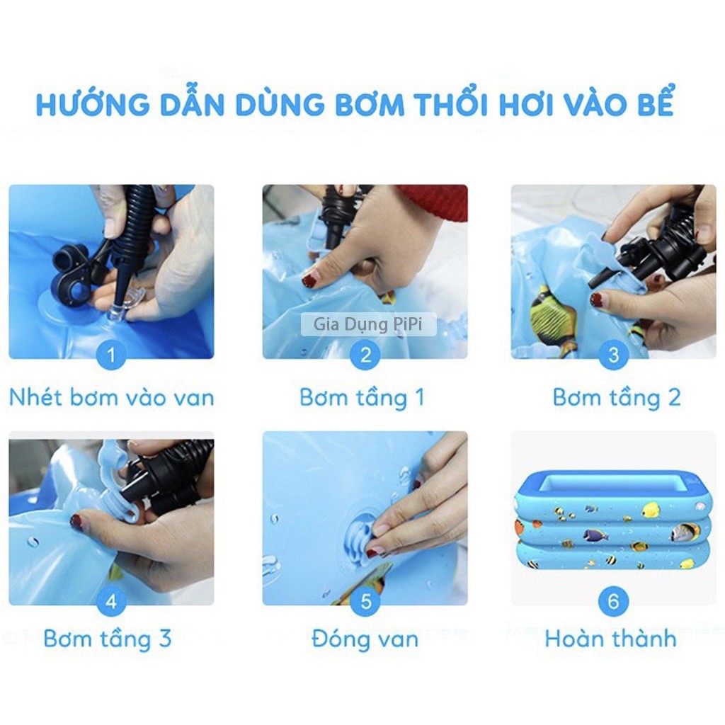 Bể Bơi Phao, Hồ Bơi Nhựa Đủ Kích Thước ,Có Đáy Chống Trượt An Toàn