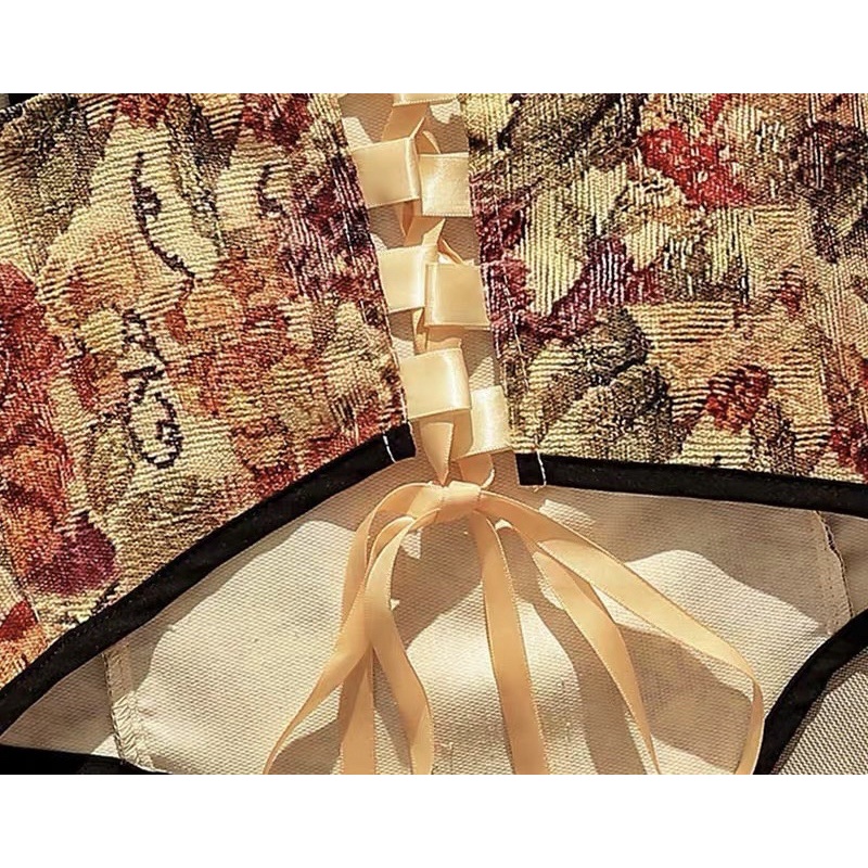 áo 2s 2 dây nơ vai tăm nhung kiểu đan dây lưng