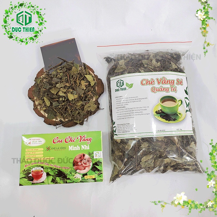 Combo 1kg Chè Vằng Sẻ Loại 1 Đức Thiện + Hộp 500g Cao Chè Vằng Minh Nhi - Hỗ Trợ Giảm Cân, Lợi Sữa, Giúp Sữa Về Nhanh