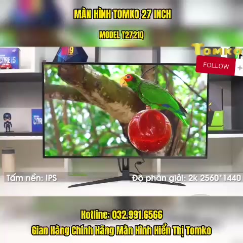 Màn hình máy tính 27 inch Tomko T2721Q 2K IPS 75 Hz Full viền Màn Hình PC, Màn Hình 2K, Màn Hình Giá Rẻ, Hàng Chính bảo | BigBuy360 - bigbuy360.vn