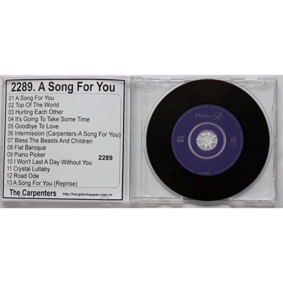 Bộ 4 CD nhóm nhạc Carpenters ( 2288 - 2291 )0